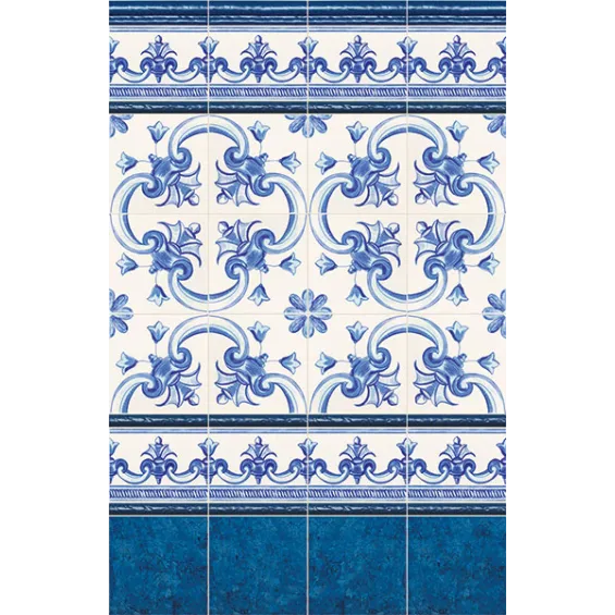  Azulejos Galan Flor Azul.2 20x20 cm - Réflex Boutique