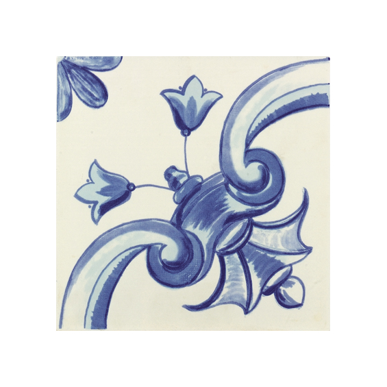 Azulejos Galan Flor Azul.2 20x20 cm