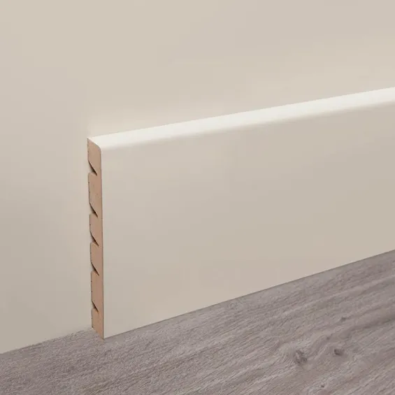  Plinthe bois blanc 8x240 cm - Réflex Boutique