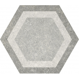 Carrelage sol hexagonal Fontenay Grey 25x25 cm
