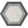  Carrelage sol hexagonal Fontenay Grey 25x25 cm - Réflex Boutique