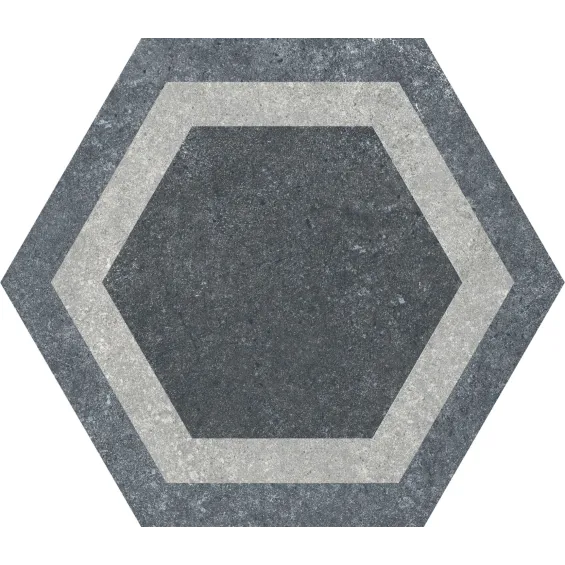  Carrelage sol hexagonal Fontenay Grey 25x25 cm - Réflex Boutique