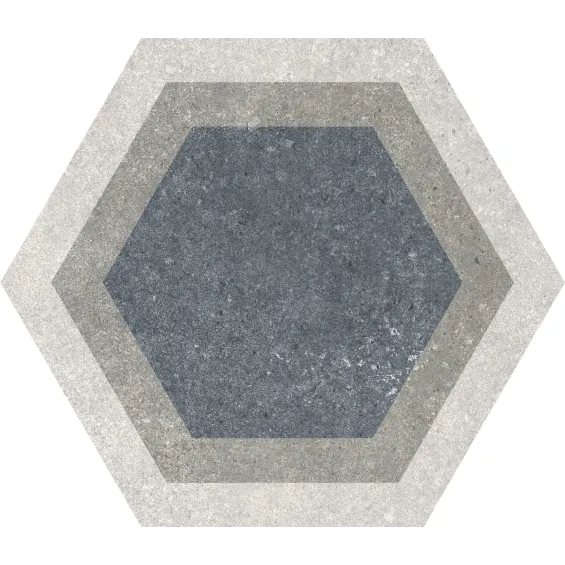  Carrelage sol hexagonal Fontenay Grey 25x25 cm - Réflex Boutique