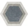  Carrelage sol hexagonal Fontenay Grey 25x25 cm - Réflex Boutique