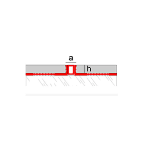 Joints de dilatation en aluminium et PVC Slimm