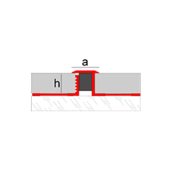 Joints de dilatation en aluminium et EPDM