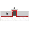 Joints de dilatation en aluminium et EPDM