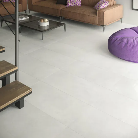  Carrelage sol effet pierre Naples Bianco 59,2,x59,2 cm - Réflex Boutique