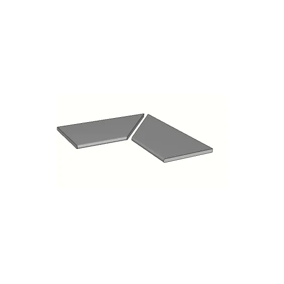  Margelles d'angle piscine Hook 30x60 cm (2 pièces) - Réflex Boutique