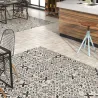  Carrelage sol effet carreaux de ciment Bayou daroca black 15x15 cm - Réflex Boutique