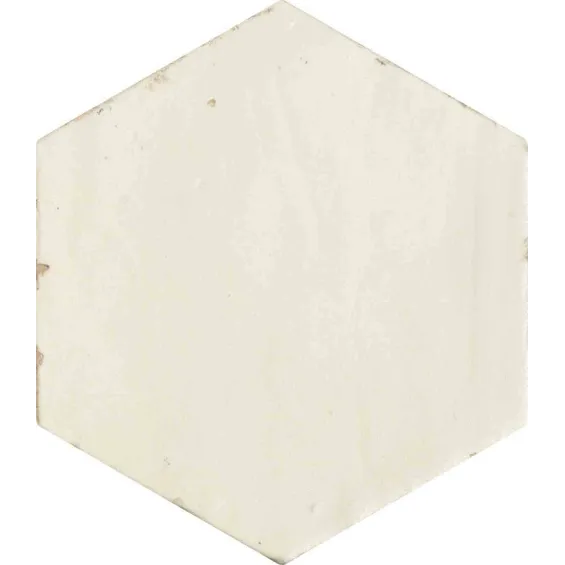  Carrelage sol et mur effet zellige Nomade bone 13,9 CM HEX. - Réflex Boutique