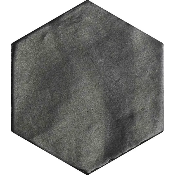  Carrelage sol et mur effet zellige Nomade black 13,9 CM HEX. - Réflex Boutique