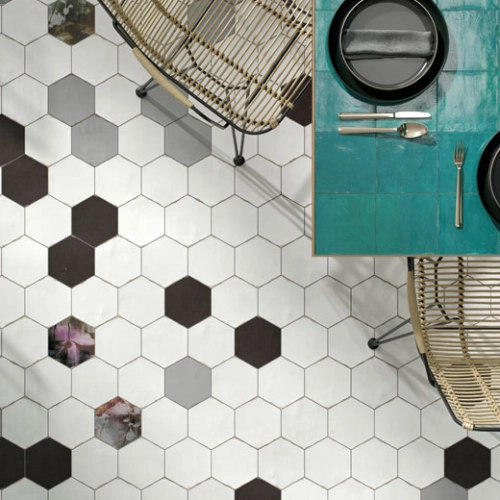 Carrelage sol et mur effet...