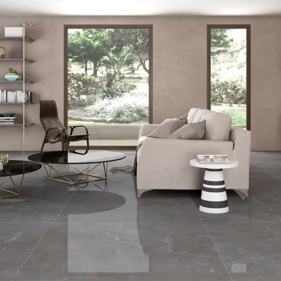  Carrelage sol poli effet marbre Concept gris 60x60 cm - Réflex Boutique