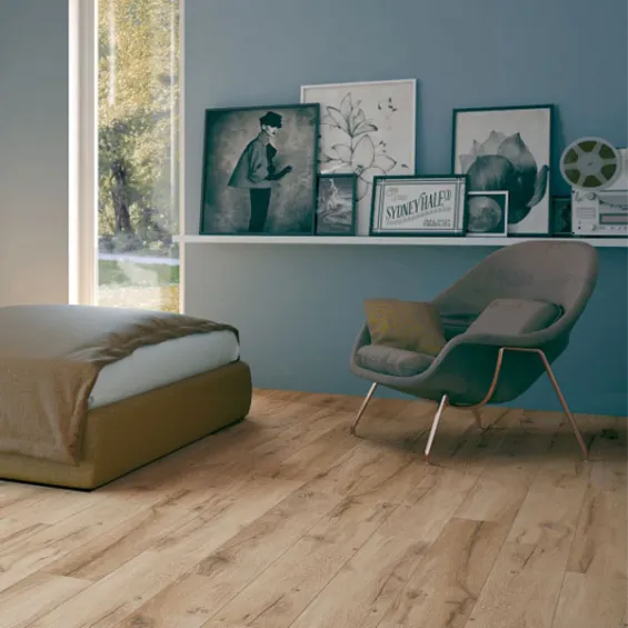  Carrelage sol imitation parquet Canada miel 20,5x120,5 cm - Réflex Boutique