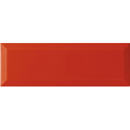 Carrelage mur Métro Colors rojo 10x30 cm biseauté