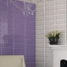  Carrelage mur Métro Colors viola 10x30 biseauté - Réflex Boutique