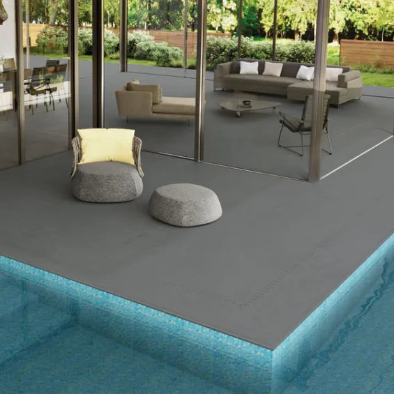  Carrelage sol extérieur effet pierre Roma grigio R11 80x80 cm - Réflex Boutique