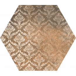 Carrelage sol hexagonal Tomette decors mix 22*25 cm