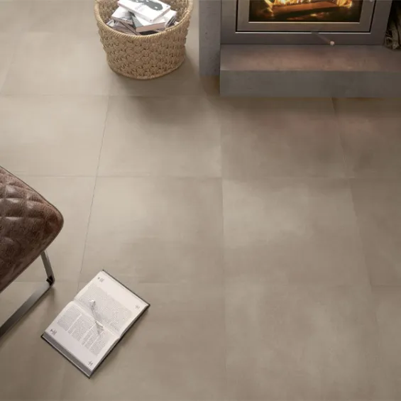  Carrelage sol moderne Prisme Taupe 59,2x59,2 cm - Réflex Boutique