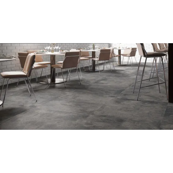  Carrelage sol effet béton XXL grafito 90x90 cm - Réflex Boutique