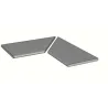  Margelles d'angle piscine Calcaria 2.0 30x90 cm (2 pièces) - Réflex Boutique