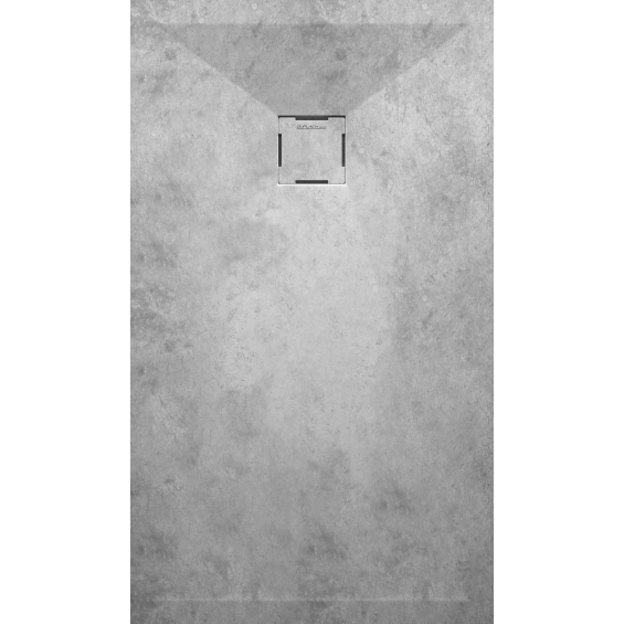 Receveur de douche rectangulaire effet béton blanc ou gris