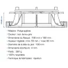  Plots Cleman autonivelant 55/80 mm (20 pièces) Jouplast - Réflex Boutique