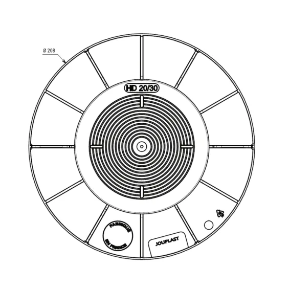  Plots HD Essentiel 20/30 mm ( 60 pièces) Jouplast - Réflex Boutique