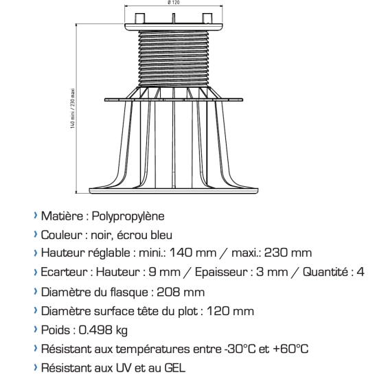 Plots HD Essentiel 140/230 mm ( 40 pièces)