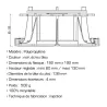  Plots Cleman 55/80 mm (20 pièces) Jouplast - Réflex Boutique