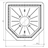  Plaque à dalle pour plots Cleman (10 pièces) Jouplast - Réflex Boutique