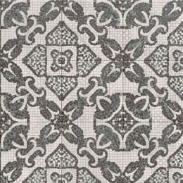 Carrelage sol effet carreaux de ciment Haussman décor colonial 20x20 cm