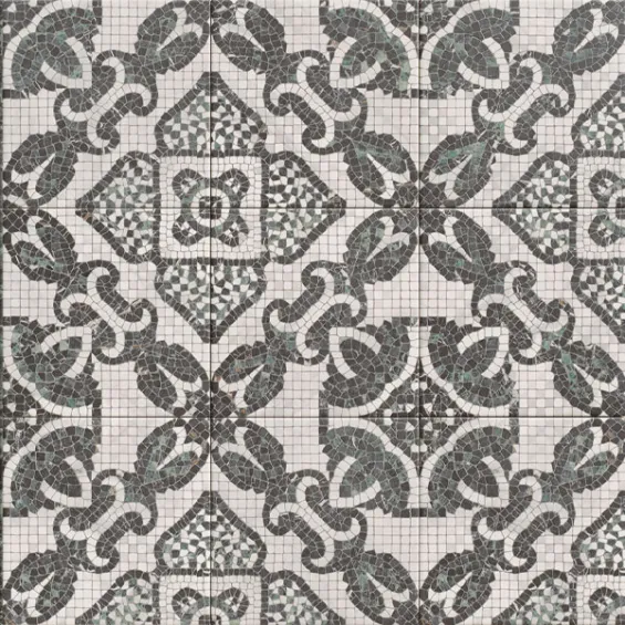  Carrelage sol effet carreaux de ciment Haussman décor colonial 20x20 cm - Réflex Boutique