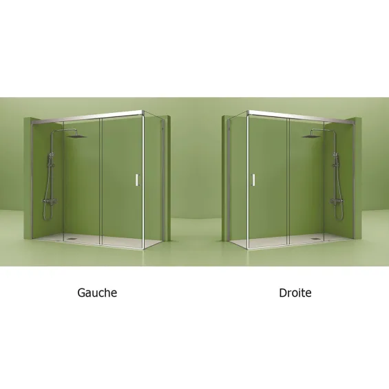  Portes de douche angle coulissante Trebol - Réflex Boutique