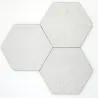  Carrelage sol hexagonal Gaudi hex White 25x25 cm - Réflex Boutique