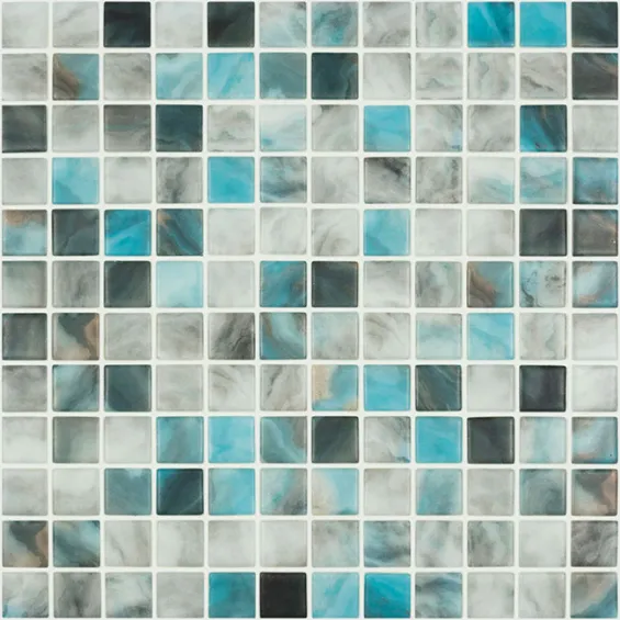  Mosaïque Sea blue lagoon 31.5x31.5 cm - Réflex Boutique