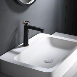 Mitigeur lavabo Circle noir mat