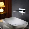  Mitigeur lavabo Encastré Silvione chrome - Réflex Boutique