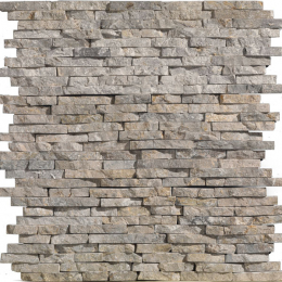 Parement pierre naturelle Wall small grigio 15x45 cm