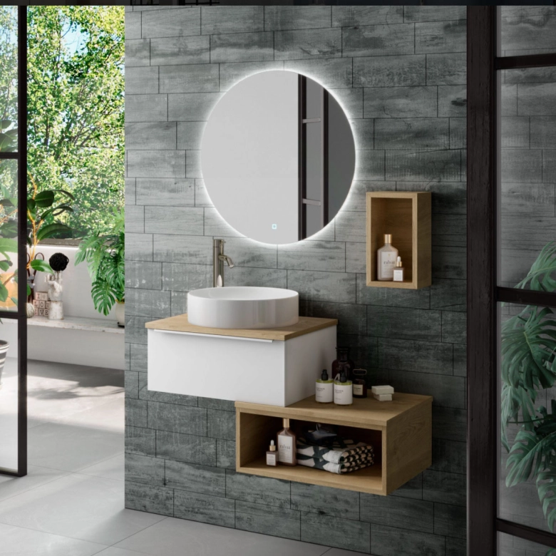 Etagère Cube Vertical Victoria Chêne Naturel