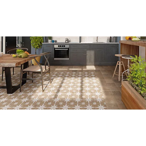  Carrelage sol effet carreaux de ciment Venise sand 20x20 cm - Réflex Boutique