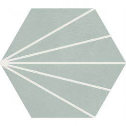 Carrelage sol hexagonal Motif décor palladium 23*26 cm