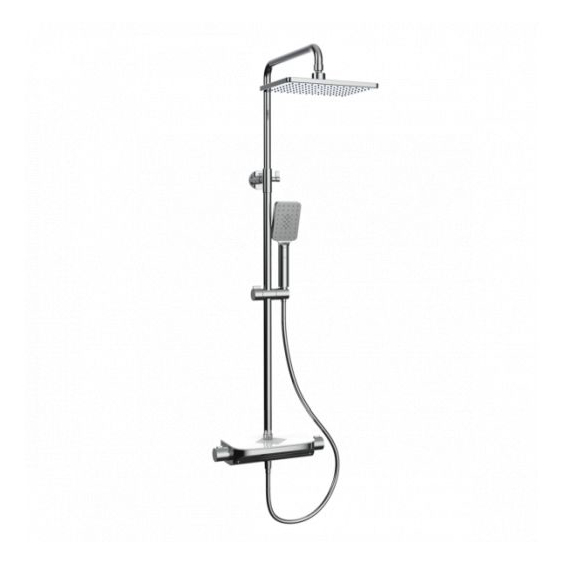 Colonne de Douche Rocket Chrome Thermostatique Square Réflex Boutique