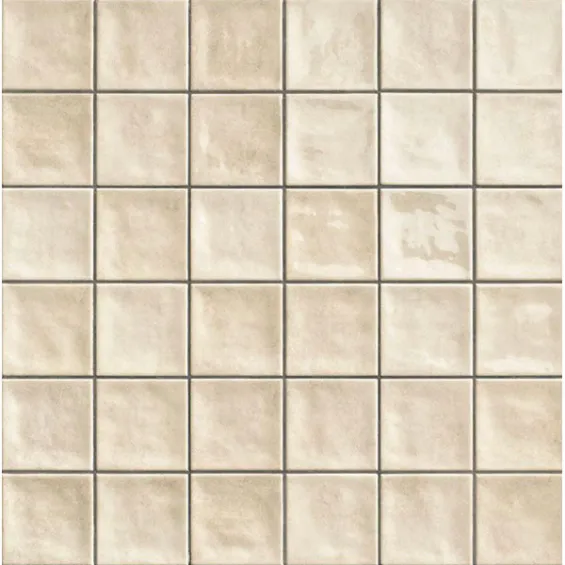  Carrelage mur effet zellige chaouen cream 10x10 cm - Réflex Boutique