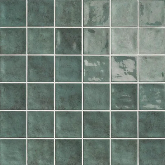  Carrelage mur effet zellige chaouen ocean 10x10 cm - Réflex Boutique