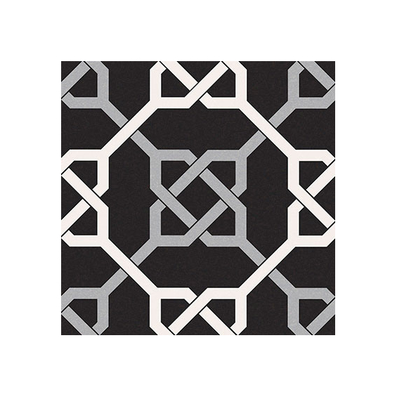 Carrelage sol effet carreaux de ciment Paris black 16,516,5 cm