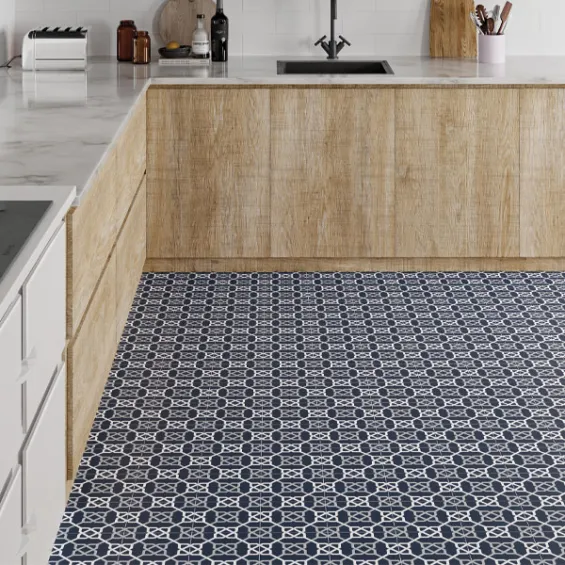  Carrelage sol effet carreaux de ciment Paris blue 33,15x33,15 cm - Réflex Boutique