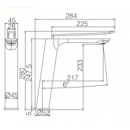 Mitigeur lavabo haut Guetharynoir mat 