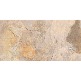 Carrelage sol extérieur effet pierre Thebes ocre R11 40,8x66,2 cm